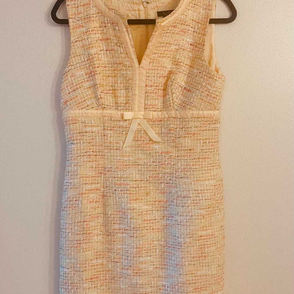 ECI New York Tweed Shift Dress | Size 6 | Classic & Chic |
